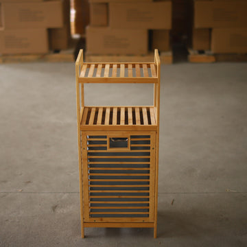 Dirty laundry storage basket bathroom bamboo cloth