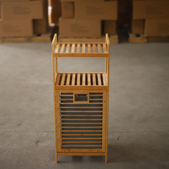 Dirty laundry storage basket bathroom bamboo cloth