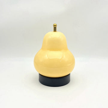 Gourd-shaped glass table lamp, black and gold contrasting color, Nordic niche art bedroom bedside atmosphere lamp