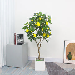 Artificial lemon tree potted plant home decoration