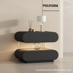 All solid wood, no-installation, modern minimalist home acrylic sensor light wholesale bedside table