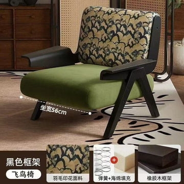 Vintage single sofa chair living room French retro style