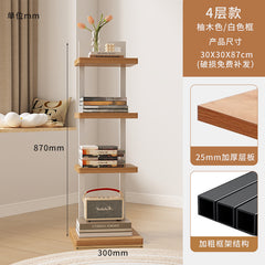 Multi-layer shelf divider for bedside bookshelf