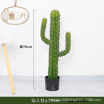 Artificial Cactus Column Potted Tropical Plant