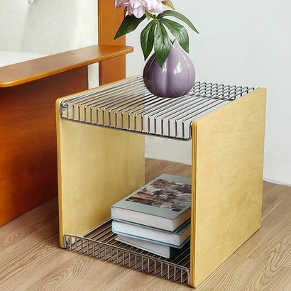 Stainless Steel Modular Storage Rack Coffee Table