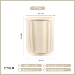 Minimalist Round Wabi-Sabi Style Bedside Storage Cabinet