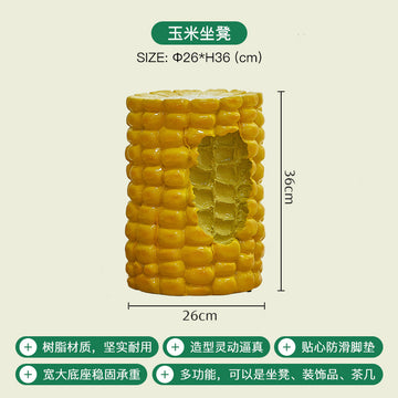 Hamburger Corn Stool Creative Shoe-Changing Low Stool