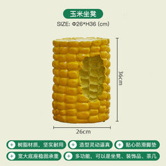 Hamburger Corn Stool Creative Shoe-Changing Low Stool