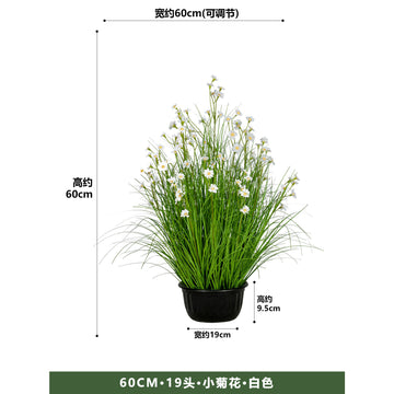 Artificial flowers, fake trees, and potted plants