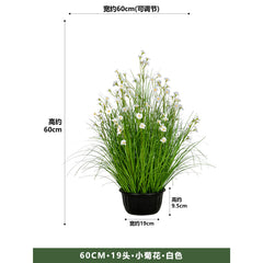 Artificial flowers, fake trees, and potted plants