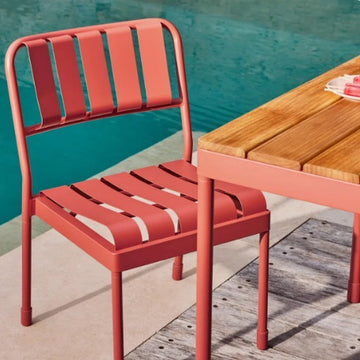 Outdoor table and chair set for garden, courtyard, villa, terrace, balcony, and café