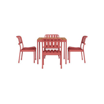 Outdoor table and chair set for garden, courtyard, villa, terrace, balcony, and café