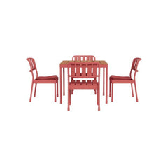 Outdoor table and chair set for garden, courtyard, villa, terrace, balcony, and café
