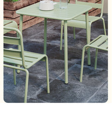 Outdoor courtyard table villa iron art open-air dining table