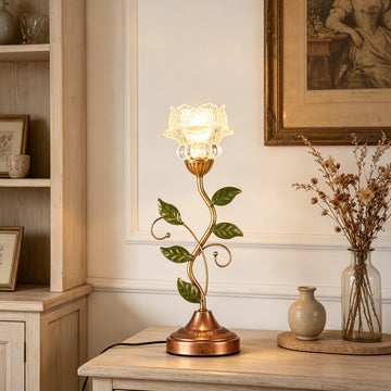 Pastoral Living Room Lamp Modern Simple Creative Flower Decorative Bedroom Bedside Table Lamp