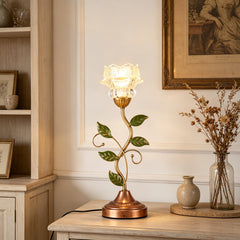 Pastoral Living Room Lamp Modern Simple Creative Flower Decorative Bedroom Bedside Table Lamp