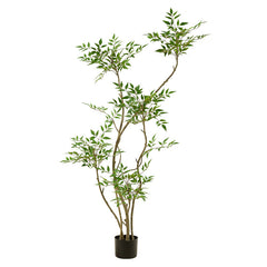 Artificial flowers, fake trees, and potted plants