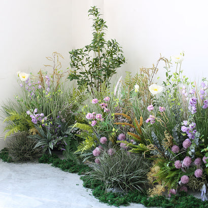 Large plant soft furnishings landscape courtyard plants and flower decorations