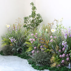 Large plant soft furnishings landscape courtyard plants and flower decorations