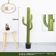 Artificial Cactus Column Potted Tropical Plant