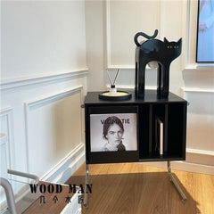 Home Side Table Corner Cabinet Solid Wood Bedside Table