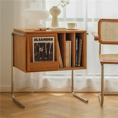 Home Side Table Corner Cabinet Solid Wood Bedside Table