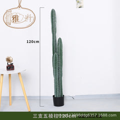 Artificial Cactus Column Potted Tropical Plant