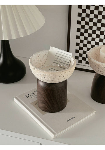 Travertine Tray Hallway Decoration Storage Rack for Accessories