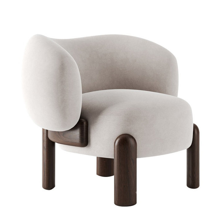 Solid wood leisure chair wabi-sabi style chair