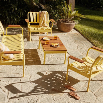 Outdoor table and chair set for garden, courtyard, villa, terrace, balcony, and café