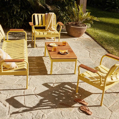 Outdoor table and chair set for garden, courtyard, villa, terrace, balcony, and café
