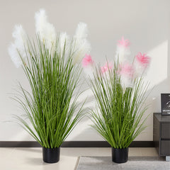 Simulation Green Plants High-End Feel Reed and Foxtail Plant Potted Plant
