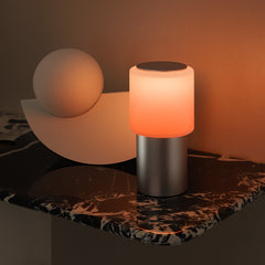 Creative Sunset Small Table Lamp USB Rechargeable, Timer, Bedroom Desktop Bedside Atmosphere Lamp, Eye-Protection Small Night Light