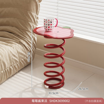 Apple spring coffee table small table beside bedroom bed and sofa