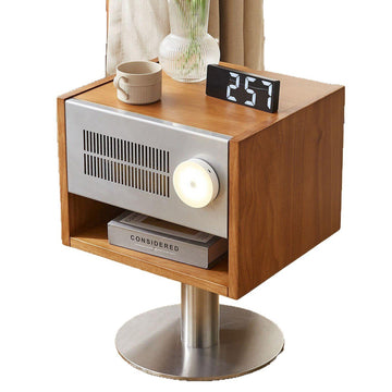 Solid wood bedside table Bauhaus retro style bedroom sofa simple cabinet storage