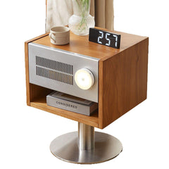 Solid wood bedside table Bauhaus retro style bedroom sofa simple cabinet storage