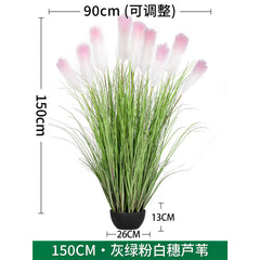 Artificial flowers, fake trees, and potted plants