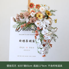 Forest-style green plants and floral arrangement