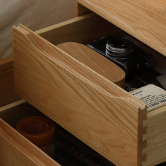 Solid Wood Bedside Table Nordic Simple Bedroom Storage Cabinet