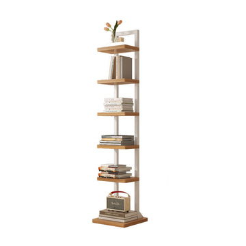 Multi-layer shelf divider for bedside bookshelf