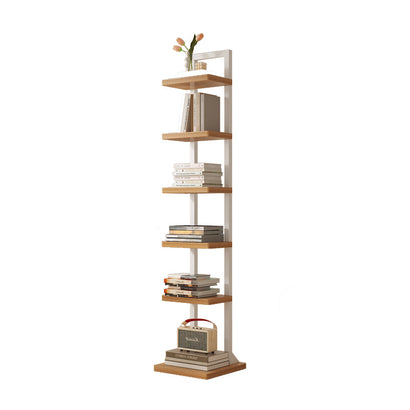 Multi-layer shelf divider for bedside bookshelf