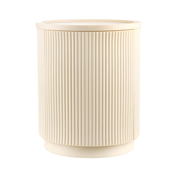 Minimalist Round Wabi-Sabi Style Bedside Storage Cabinet