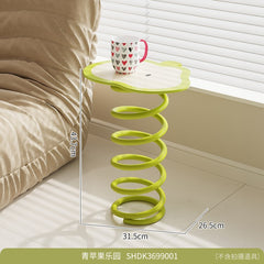 Apple spring coffee table small table beside bedroom bed and sofa