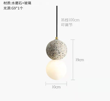 Modern Stone Glass Pendant Lighting