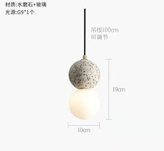 Modern Stone Glass Pendant Lighting