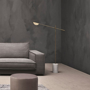 Vertical floor lamp, simple and personalized, terrazzo bedroom bedside study living room floor lamp