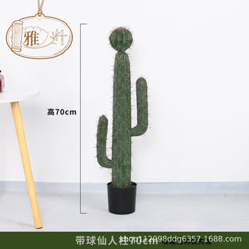 Artificial Cactus Column Potted Tropical Plant