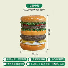 Hamburger Corn Stool Creative Shoe-Changing Low Stool