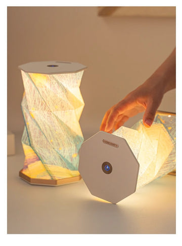 Starry Sky Rotating Lamp Origami Night Light
