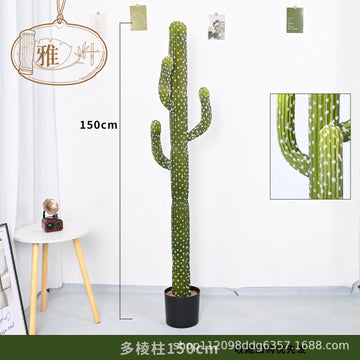 Artificial Cactus Column Potted Tropical Plant